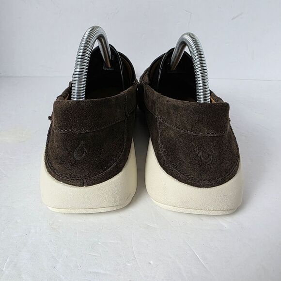 Olukai Ka\'a Loafers Mens Dark Wood Shoes Size 8.5 New main image 8